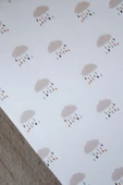 NOU Yağmur Bulutlu Organik Tek Kişilik Lastikli Çarşaf Seti (100X200 20) - Rain Clouds - 3