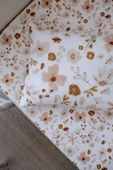 NOU Çiçek Bahçesi Organik Bebek Lastikli Çarşaf Seti (80X160+15) - Floral Joys - 3