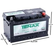 Tenax 12 V 80 Ah 740 A EN Varta Akü Üretimi - 1