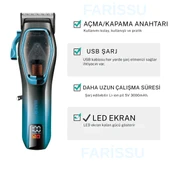 WAER WA-0222 Profesyonel 9000 RPM Manyetik Motorlu Saç Kesme Makinesi thumbnail 2