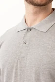 GAURA POLO T-SHIRT GRİ MELANJ thumbnail 4