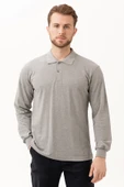 GAURA POLO T-SHIRT GRİ MELANJ thumbnail 1