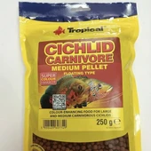 TROPICAL- CICHLID CARNIVORE MEDIUM PELLET 250GR thumbnail 1