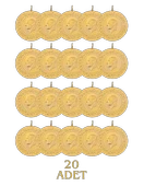 20 Adet Eski Tarihli Tam Altın - 2