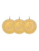 3 Adet Eski Tarihli Yarım Altın - 1