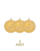 3 Adet Eski Tarihli Çeyrek Altın - 2