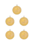 5 Adet Eski Tarihli Yarım Altın - 1