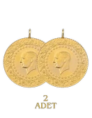2 Adet Eski Tarihli Tam Altın - 2