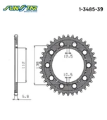 ARKA DİŞLİ HONDA X-ADV 750cc DİŞLİ SAYISI : +1 2017-2025 thumbnail 2