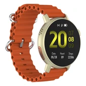 Active6 Akıllı Saat Yuvarlak Alüminyum Kasa Spor Silikon Kordon - 3