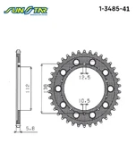 ARKA DİŞLİ HONDA NC X DCT 750cc DİŞLİ SAYISI : +2 2014-2025 thumbnail 2