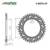 ARKA DİŞLİ YAMAHA FZ6 FAZER S2 600cc DİŞLİ SAYISI : +1 2007-2009 thumbnail 2