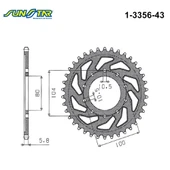 ARKA DİŞLİ KAWASAKI ZX-6R NINJA 636cc 2013-2024 thumbnail 2
