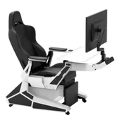 TWISTED MINDS EASE POD PRO RGB ELEKTRİKLİ DERİ DÖŞEME ÇELİK PROFESYONEL GAMING SIMULATOR - 5