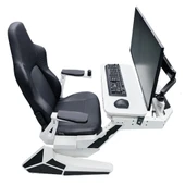 TWISTED MINDS EASE POD PRO RGB ELEKTRİKLİ DERİ DÖŞEME ÇELİK PROFESYONEL GAMING SIMULATOR - 1