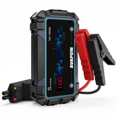 Avapow A9 29.6WH/8000MAH 1500A Jump Starter Taşınabilir Akü Takviye Kiti (Powerbank + LCD + LED Işık) - 1
