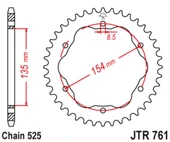 ARKA DİŞLİ DUCATI PANIGALE S 1299cc DİŞLİ SAYISI : -1 2015-2017 thumbnail 1