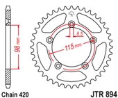 ARKA DİŞLİ KTM SX 65cc DİŞLİ SAYISI : -2 2004-2020 thumbnail 1