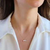 Kuyruklu Sedef Gold Gümüş Kolye thumbnail 2