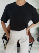 Kadın Basic Tshirt Siyah thumbnail 2