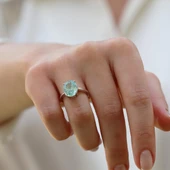 Sky Red Collection Turmalin Creatif Gümüş Yüzük thumbnail 4