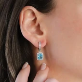 Mavi Icecut Taşlı Gümüş Set thumbnail 3