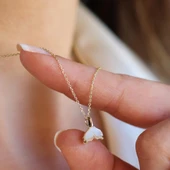 Kuyruklu Sedef Gold Gümüş Kolye thumbnail 4