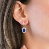 Tanzanit Icecut Taşlı Gümüş Set thumbnail 3