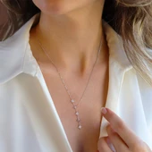 Kutup Yıldızı Sıralı Gümüş Kolye thumbnail 1