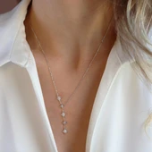 Kutup Yıldızı Sıralı Gümüş Kolye thumbnail 2