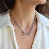 Yılan Sonsuzluk Modeli Zirkon Taşlı Set thumbnail 3