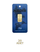 NadirGold 20 Gr Külçe Altın ( 1gr x 20 Adet ) thumbnail 2