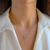 Çiçek Sedefli Gümüş Kolye thumbnail 1