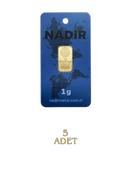 NadirGold 5 Gr Külçe Altın ( 1gr x 5 Adet ) - 2