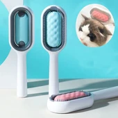 Evcil Hayvanlar İçin Çift Taraflı Pet Fırçası Nemli Tüy Tarama Tarağı thumbnail 6