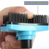 Evcil Hayvan Kedi Köpek Tüy Toplayıcı Otomatik Tuşlu Pet Tarak thumbnail 5