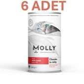 Molly Jöle İçinde Parça Kuzu Etli Yetişkin Kedi Konservesi 400gr (6 ADET) thumbnail 3