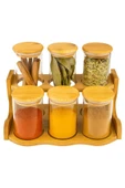 Bambum Loca - 6 Parça 2 katlı Baharatlık Seti thumbnail 1