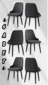 DELUXE SANDALYE ANTRASİT ( 6 ADET ) - 1