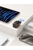 30W USB-C Mini Hızlı Şarj Aleti Samsung PPS GaN Destekli Akım Korumalı Güç Adaptörü Type-C Black thumbnail 5