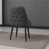 DELUXE SANDALYE ANTRASİT ( 6 ADET ) - 2