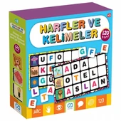 Games Harfler ve Kelimeler Eğitici Kartlar 120 Harf 5129 - 1