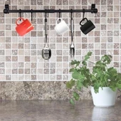 Duvara Monte Edilen 6 Kancalı Dekor Kaşıklık ve Kupa Askısı thumbnail 3