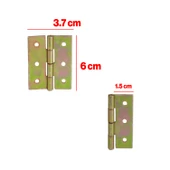 Yaprak Menteşe 2 Adet Prinç Sarı No:2.5 Mobilya Pencere Kapı Duşakabin Dolap Menteşesi İki Kanatlı thumbnail 3