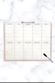 Şeffaf Kendiliğinden Yapışkanlı Kalemli Haftalık Planlayıcı 40cm-50cm thumbnail 4