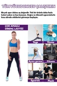 Fitness Spor Aletleri 1 Adet Pilates Egzersiz Bandı Direnç Lastiği Spor Outdoor Plates thumbnail 5