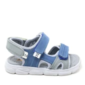 Rakerplus Wisps Hakiki Deri Gri Mavi Çocuk Sandalet - 2