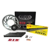 ZİNCİR DİŞLİ SETİ TRIUMPH THRUXTON RS 1200cc ZİNCİR: DID-525VX3 Çelik-100 ÖN-ARKA DİŞLİ: JT 16T-42T 2020-2021 thumbnail 2