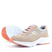 Rakerplus Hakiki Deri Anatomik Pudra Bağcıklı Hafif Çocuk Spor Ayakkabı thumbnail 6