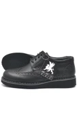 Rakerplus Hakiki Deri Bağcıklı Siyah Erkek Çocuk Klasik Okul Ayakkabı - 11